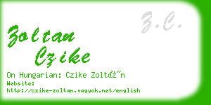 zoltan czike business card